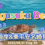 2023年 【宮古島】ウミガメと泳げる！新城ビーチでシュノーケリング&東平安名崎見晴台【沖縄】Vlog-20 2023/08/21