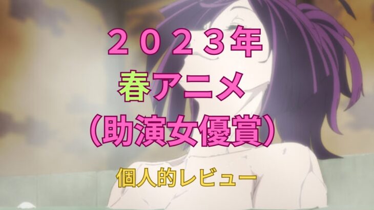 2023年 【夫：34/100】2023年春アニメレビュー 助演女優賞【宮古島別居婚】