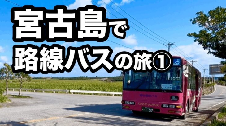 2023年 【１日目】宮古島で３日間路線バスの旅①【車がなくても大丈夫】