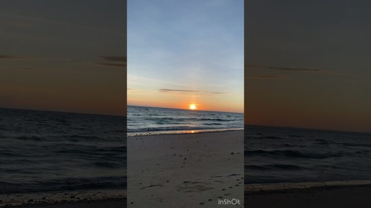2023年 与那覇前浜ビーチからの夕日 #宮古島　＃与那覇前浜ビーチ