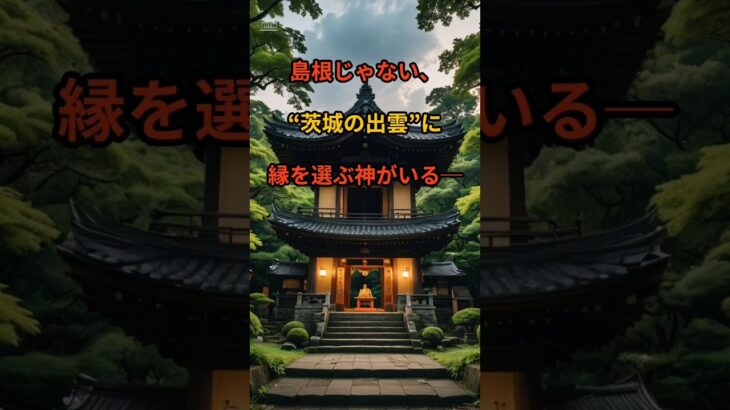 茨城県：常陸国出雲大社（笠間市）島根じゃない、“茨城の出雲”に縁を選ぶ神がいる #Shorts #常陸国出雲大社 #縁結び