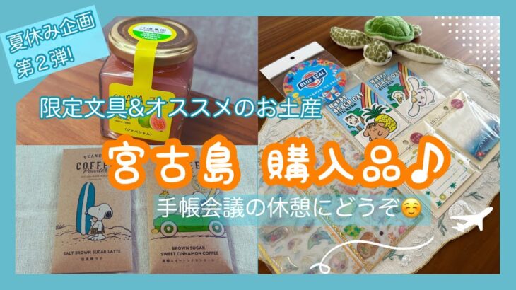 2023年 【宮古島購入品】限定文具＆おすすめお土産紹介✈️✨手帳会議の休憩にどうぞ☺️