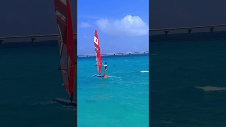 2023年 宮古島前浜ビーチの風と共存