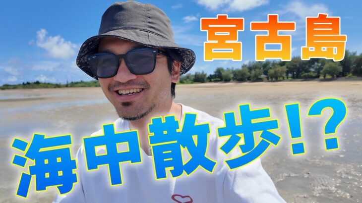 2023年 【宮古島の珍スポット】サニツ浜が干上がったのっで海の中を散歩してみました