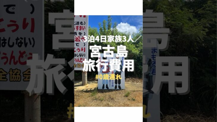 2023年 【宮古島旅行】3泊4日3人家族の旅費を公開！！ #赤ちゃん #旅行 #あかちゃんのいる生活 #沖縄旅行