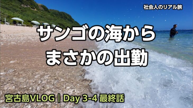 2023年 宮古島の海からまさかのエキストリーム出勤｜社会人の旅 宮古島VLOG Day 3-4 最終話【2025年9月】