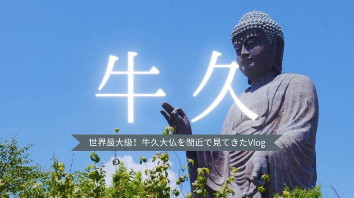 【茨城観光】世界最大級！牛久大仏を間近で見てきたVlog
