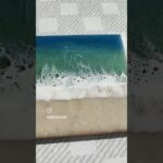 2023年 オーシャンアート　#沖縄 #石垣島 #絵 #ハワイ #海アート #インテリア #プレゼント #宮古島  #雑貨 #癒し #resin #波紋 #貝殻  #海塗り