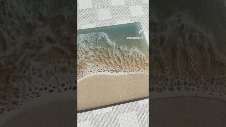 2023年 オーシャンアート　#沖縄 #石垣島 #絵 #ハワイ #海アート #インテリア #プレゼント #宮古島  #雑貨 #癒し #resin #波紋 #貝殻  #海塗り