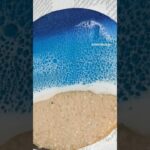 2023年 オーシャンアート　#沖縄 #石垣島 #絵 #ハワイ #海アート #インテリア #プレゼント #宮古島  #雑貨 #癒し #resin #波紋 #貝殻  #海塗り