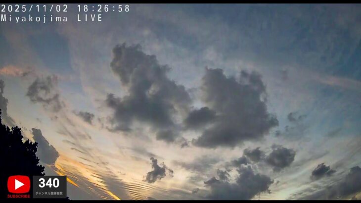 2023年 沖縄県宮古島より流れ星ライブカメラ　LIVE CAM Meteor shower in Miyakojima,OKINAWA｜南西向き