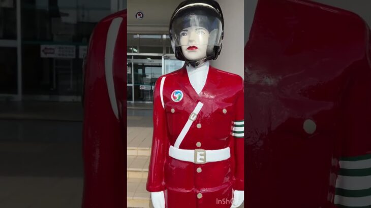 2023年 【宮古島警察署に「宮古島まるこちゃん」発見！】　#宮古島警察署 #宮古島まもる君 #宮古島まるこちゃん #警察 #警察官 #警察署