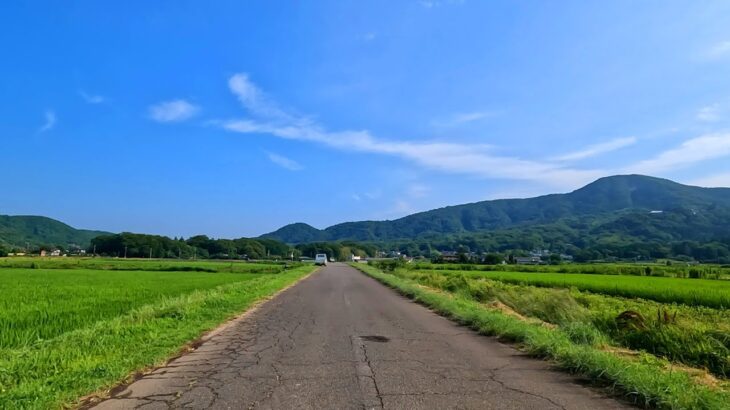 茨城の田舎道をドライブ　つくばから雨引観音まで　Driving along the country roads of Ibaraki Prefecture toward Amabiki Kannon