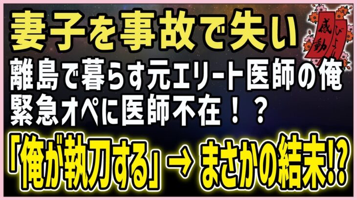 【感動する話】宮古島の夜空に【泣ける話】妻子を事故で失い離島で暮らす元エリート医師の俺。緊急オペに医師不在！？「俺が執刀する」→まさかの結末！？