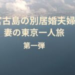 【宮古島の別居婚夫婦】妻の東京一人旅【第一弾】