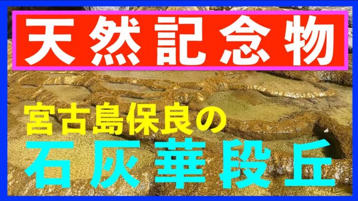 2023年 【４K 】天然記念物　宮古島保良の石灰華段丘　沖縄県宮古島市マイバー海岸