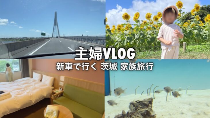 【主婦VLOG】新車で行く2泊3日の茨城家族旅行/国際結婚/専業主婦