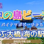 2023年 【宮古島】パイナガマビーチから伊良部大橋渡って中の島ビーチへシュノーケリング！【沖縄】Vlog-19 2023/08/20