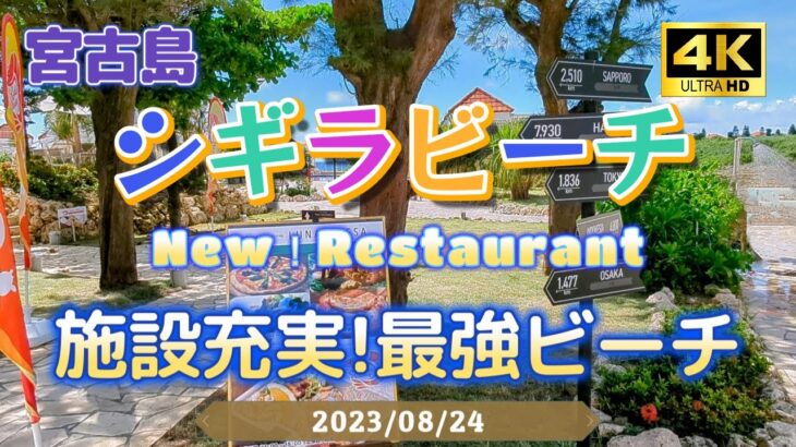 2023年 シギラビーチに新レストラン！【宮古島】最強ビーチでシュノーケル！【沖縄】Vlog 2023/08/24