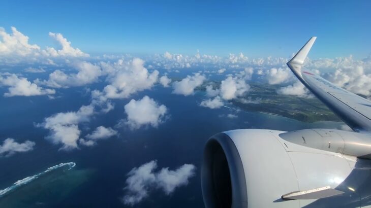 2023年 宮古島から那覇へ空の旅、那覇空港着陸感動映像#南の島 #OKINAWA（《4K》）
