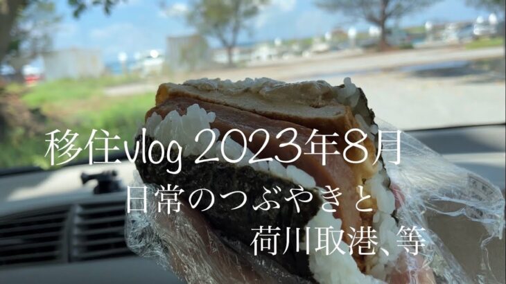 2023年 【移住vlog】2023年8月。髪が伸びた。荷川取港でおにぎり食べる🍙生きてるって事。笑