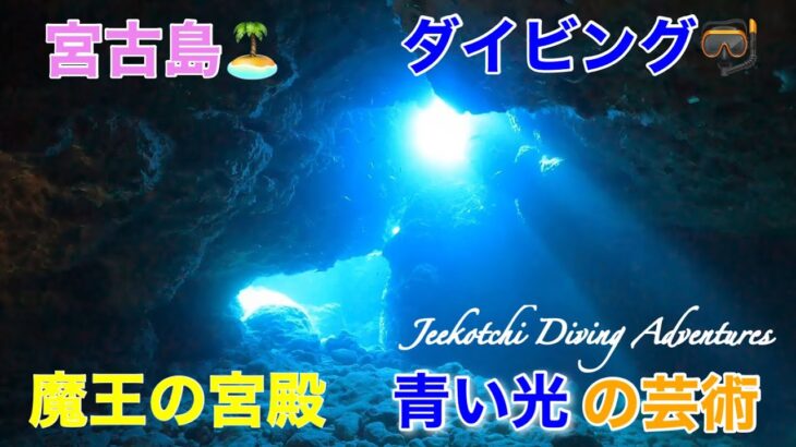 2023年 宮古島🏝️ダイビング🤿下地島・魔王の宮殿🪸青い光の芸術🤩👍2022年3月