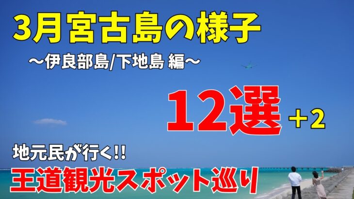 2023年 【3月宮古島の様子】伊良部島と下地島の王道観光スポット巡り【宮古島観光】