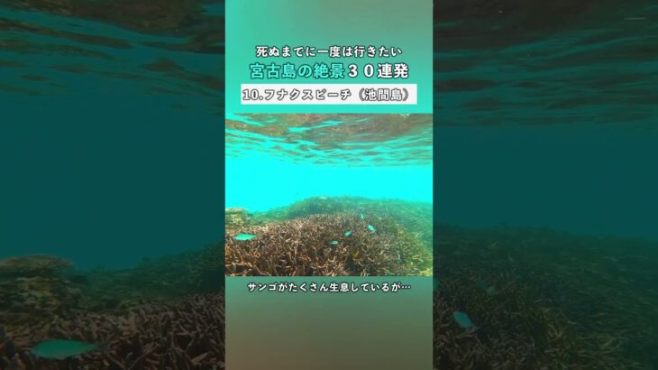 2023年 【宮古島の絶景30連発】フナクスビーチ（池間島）｜死ぬまでに一度は行きたい絶景 #宮古島 #ビーチ #沖縄旅行 #shorts