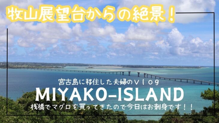 2023年 【宮古島移住Vlog】牧山展望台からの絶景！/今日もマグロのお刺身。