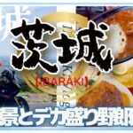 【茨城グルメ】　デカ盛りな野郎飯🍚とパラグライダーの離陸場の絶景⛰️