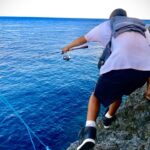 2023年 沖縄の離島 宮古島の真夏の磯はお魚天国！大きな魚は釣り上げた最後の取り込みが最難関！！