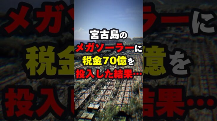 2023年 【闇】宮古島のメガソーラーに税金70億円を投じた結果… #ニュース #shorts