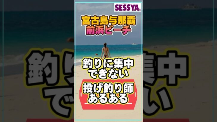 2023年 宮古島与那覇前浜ビーチ　釣りに集中できない　投げ釣り師あるある