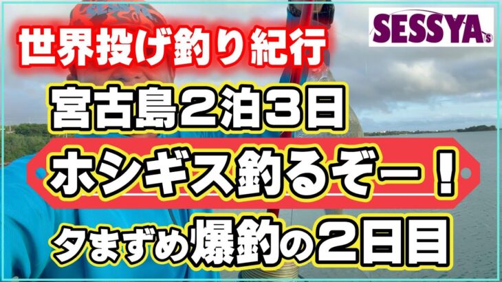 2023年 【世界投げ釣り紀行】宮古島2泊3日　ホシギス釣るぞー！　夕まずめ爆釣の2日目