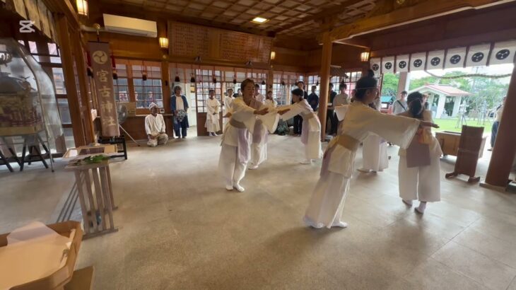 2023年 沖縄 宮古島 宮古神社【機織り舞】奉納　タカチホKAMIASOBI