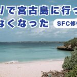 2023年 日帰りで宮古島に行ったら帰れなくなった【SFC修行#6】