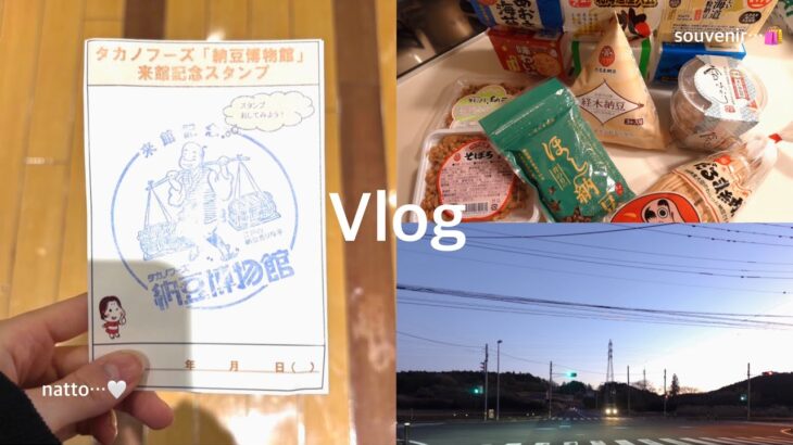 Vlog | 納豆巡りな茨城ドライブ🚗 | 納豆博物館 | 道の駅かさま | 茨城お土産紹介🛍️