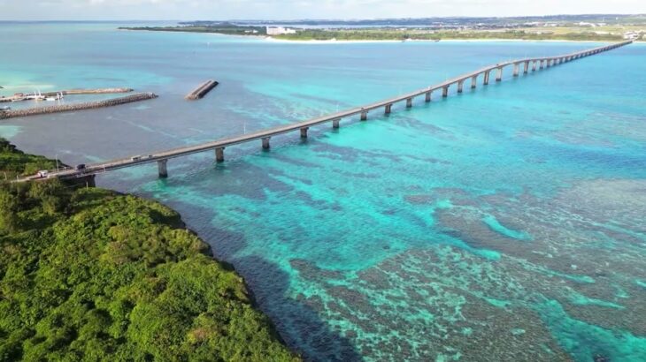 2023年 【空撮素材】宮古島、来間島、東平安名崎、大神島タイムラプス