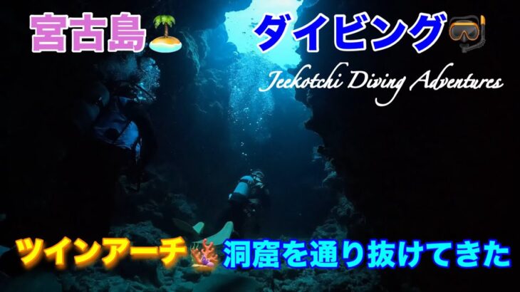 2023年 宮古島🏝ダイビング🤿ツインアーチ🪸洞窟を通り抜けてきた😆👍2024年12月