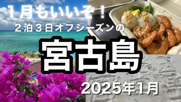 2023年 【１月の宮古島】初めての宮古島２泊3日/オフシーズンでしたが定番スポット巡りで十分楽しめた！