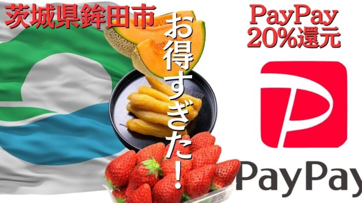 茨城県鉾田市PayPay20%還元中！最大1万円お得に買い物🛍️干し芋にイチゴに特産品の宝庫