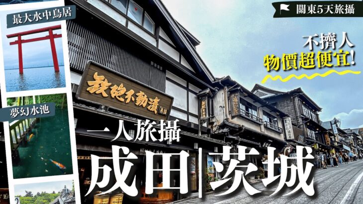 😉避開人潮玩關東：日本魅力值最低城市？茨城便宜美食+絕景🌟兩個當地神社秘事⛩️這兩神社不可同時拜?🦌奈良鹿來自ＯＯ＼日本最大水上鳥居／原來是花火秘景？｜成田山表參道｜茨城自由行｜大洗町｜大洗磯前神社