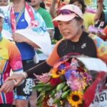 2023年 涙のゴール、宮古島の名物“強人”洲鎌さん　65歳の引退レース　家族や仲間に支えられ　宮古島トライアスロン　沖縄