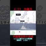 2023年 【4月23日】宮古島沖にて中国海軍空母が艦載機の発着艦実施　 #shorts　#海上自衛隊　#防衛省　#統合幕僚監部　#安全保障