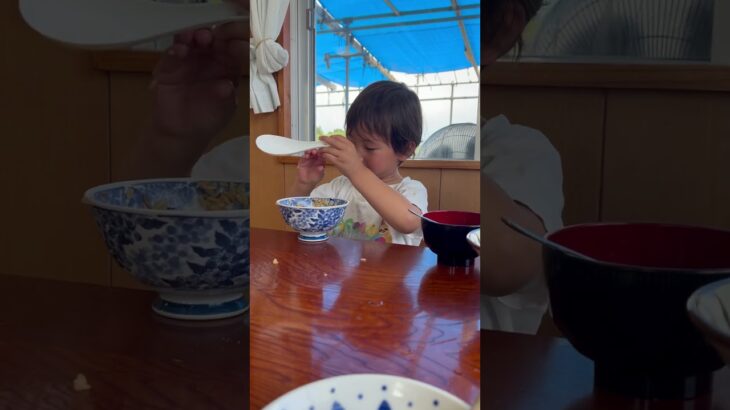 2023年 念願の丸吉食堂！#shorts#宮古島#宮古島旅行#宮古島観光#丸吉食堂#じゅーしー#ランチタイム#4歳#miyakojima#miyakoisland