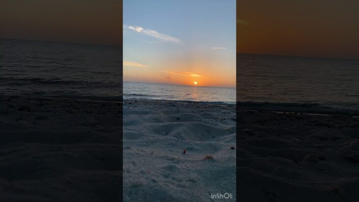 2023年 来間島の長間浜ビーチの夕日 #宮古島　＃来間島