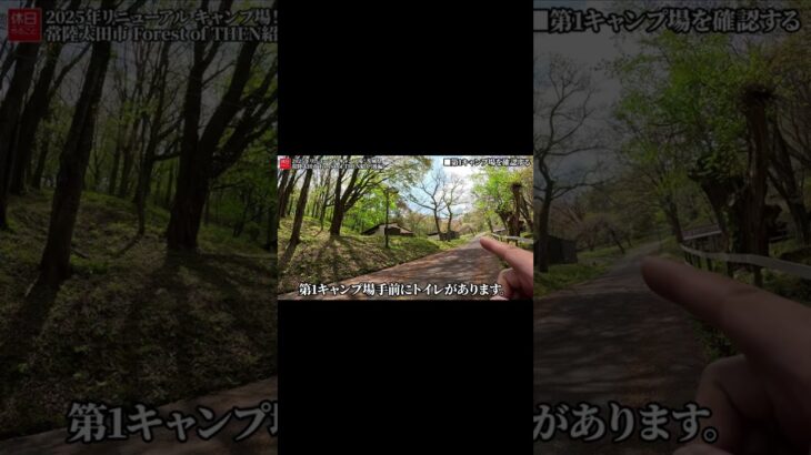 1754-3【キャンプ】【4K】2025年リニューアル キャンプ場！茨城県常陸太田市 Forest of THEN紹介(後編) #shorts