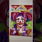 2023年 なにか楽しそ〜🤗題　道化師　宮古島　チョンダラーさんベニヤ板マグネット🧲アート作品A4サイズ開運アート光る絵🖼️#絵#芸術#美術史#開運アート#道化師#沖縄#感謝#ありがとう#チョンダラー