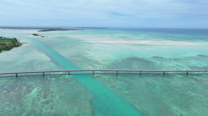 2023年 宮古島 宮古サンセットビーチ  伊良部大橋 空撮 ドローン MAVIC3