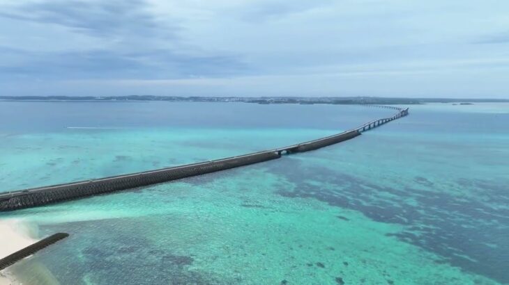 2023年 宮古島 長山の浜 伊良部大橋 空撮 ドローン MAVIC3